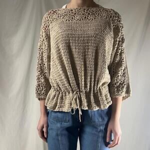 Beautiful vintage International Apparel Mart crochet top